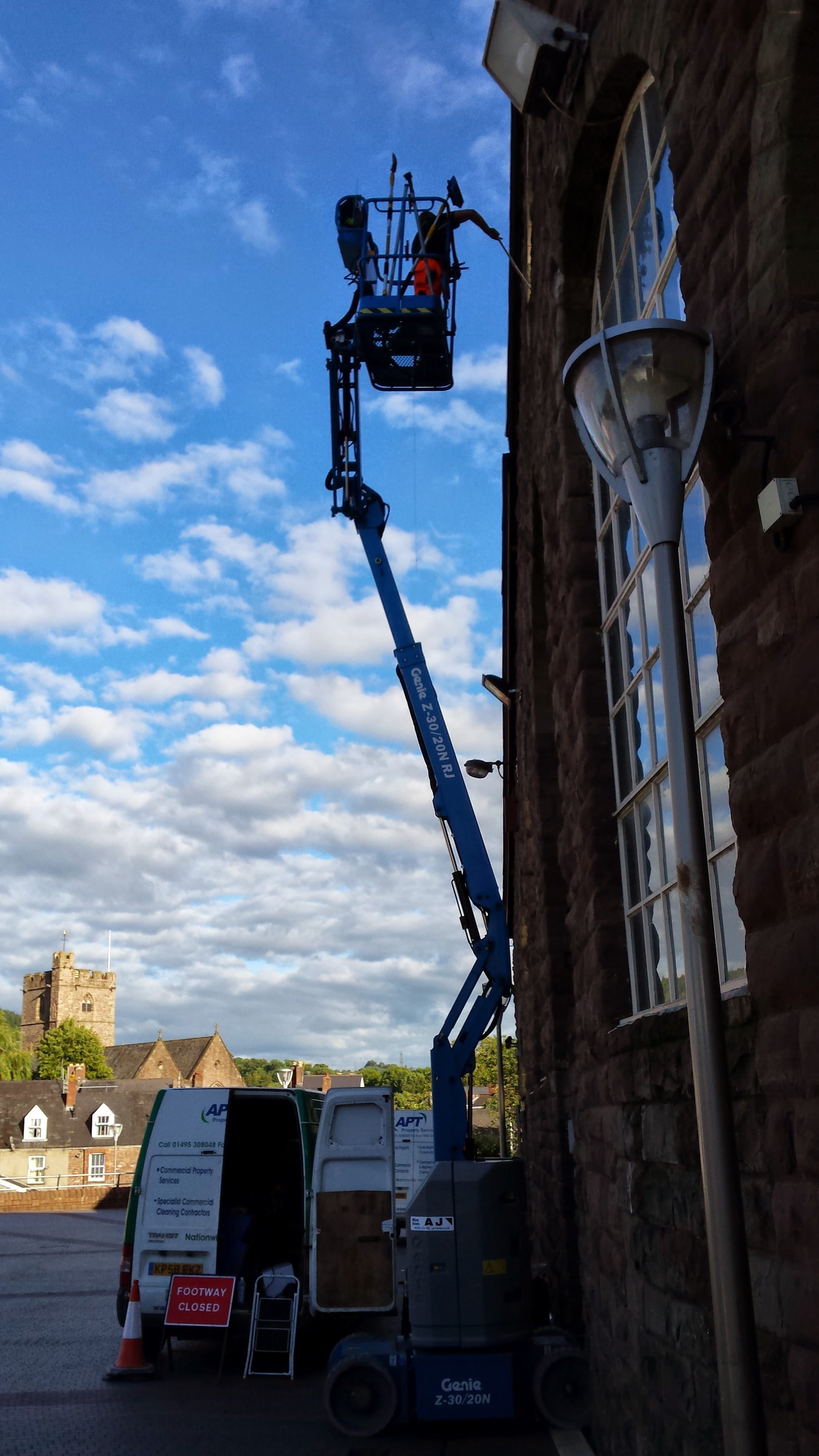 Commercial Building Maintenance & High Level Cleaning at Market Hall in Abergavenny