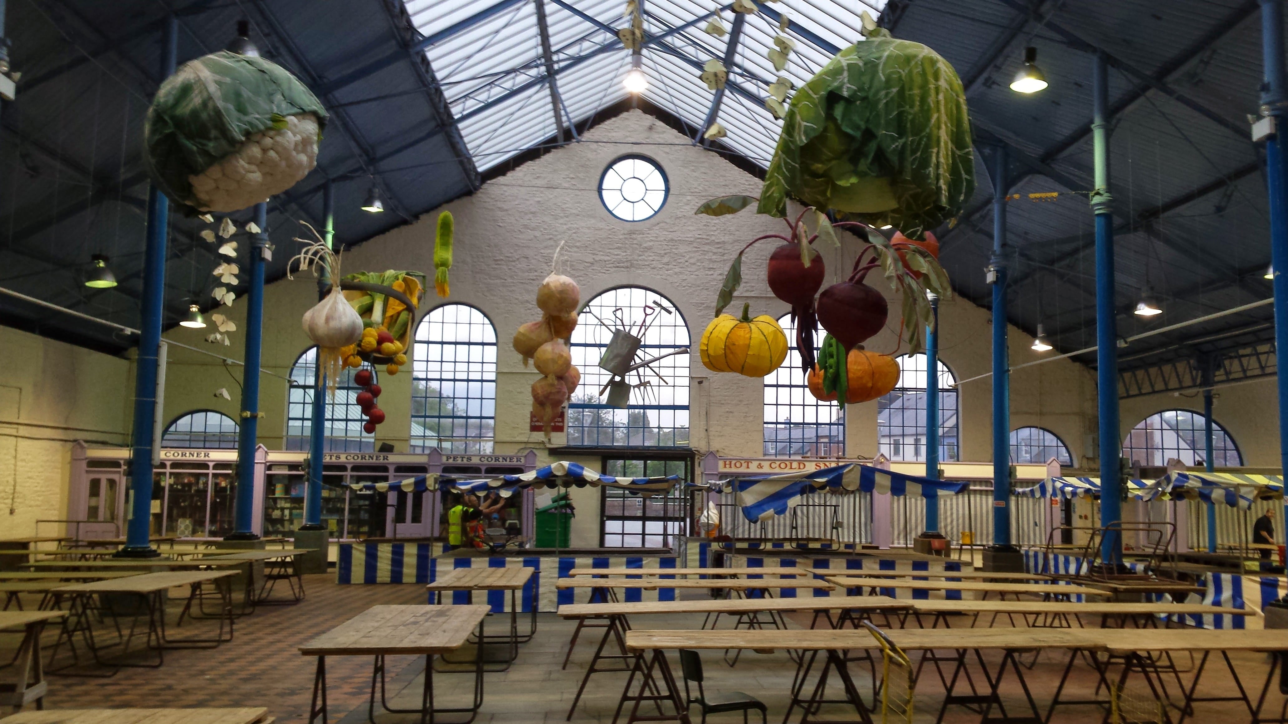 Commercial Building Maintenance & High Level Cleaning at Market Hall in Abergavenny