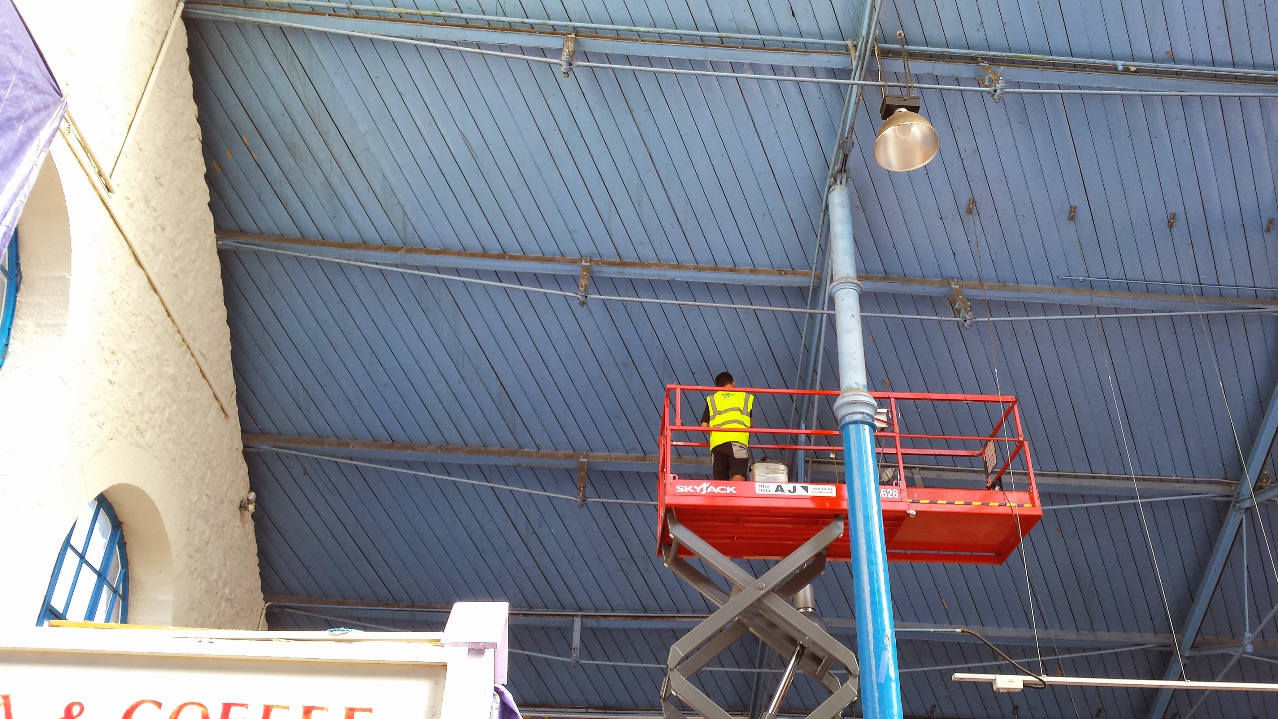 Commercial Building Maintenance & High Level Cleaning at Market Hall in Abergavenny