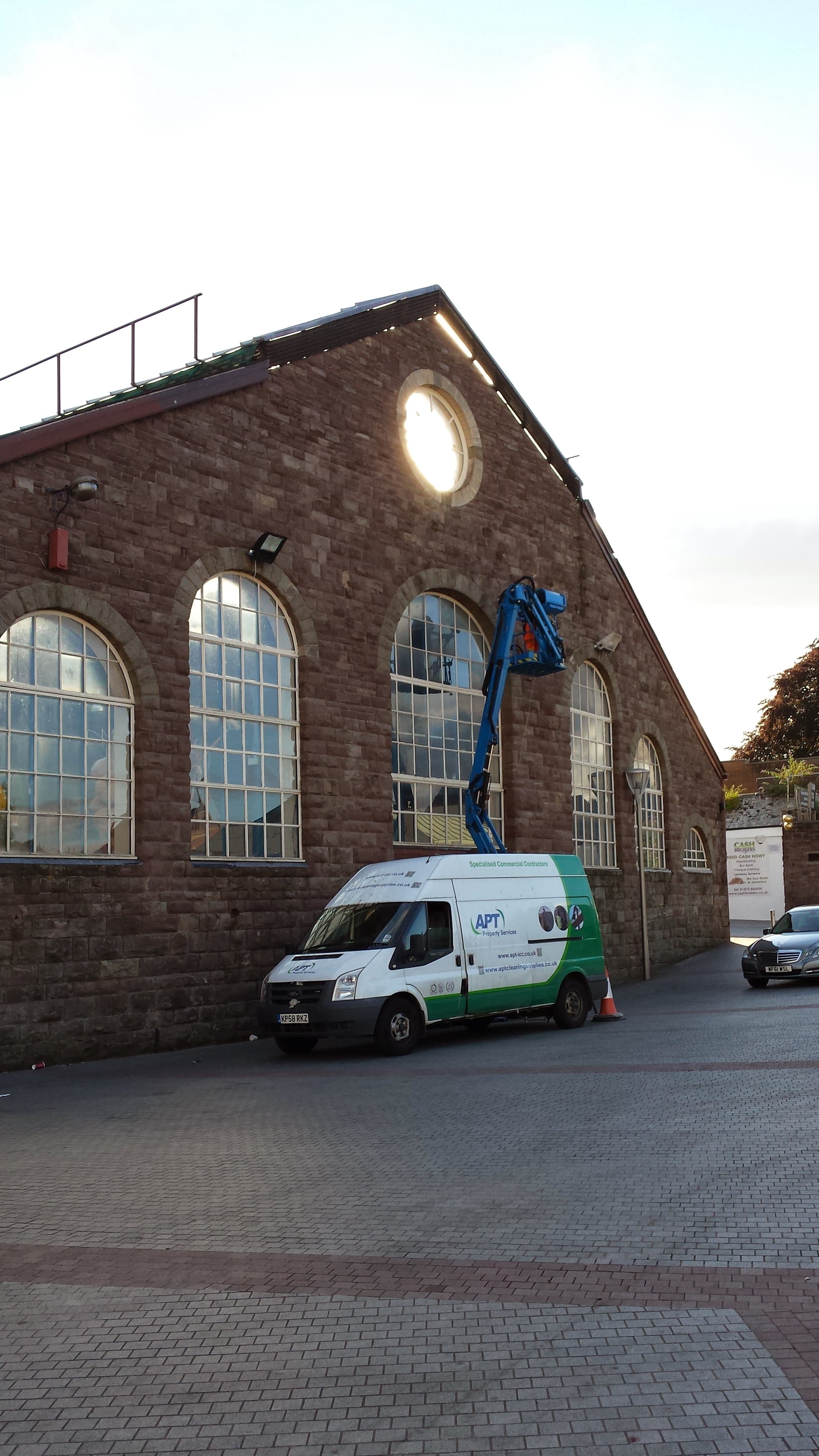 Commercial Building Maintenance & High Level Cleaning at Market Hall in Abergavenny