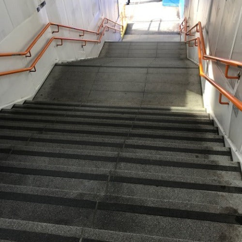 Industrial Steam Cleaning at West Hampstead in London for the Transport for London (Stairs)