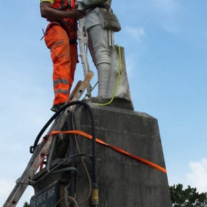 Monument Restoration Cleaning at War Memorial in Penrallt, North Wales