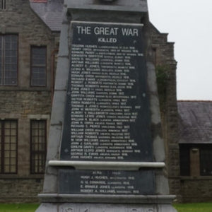 Monument Restoration Cleaning at War Memorial in Penrallt, North Wales