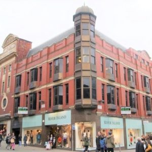 Brick & Stone Cleaning using Soda Blast Cleaning at River Island in Leeds