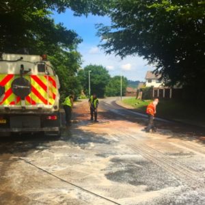 Extreme Cleaning -Highways Road Spillage - Oil Clean Up