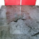 Concrete Floor Jet Wash Before - Ebbw Vale multi-storey car park